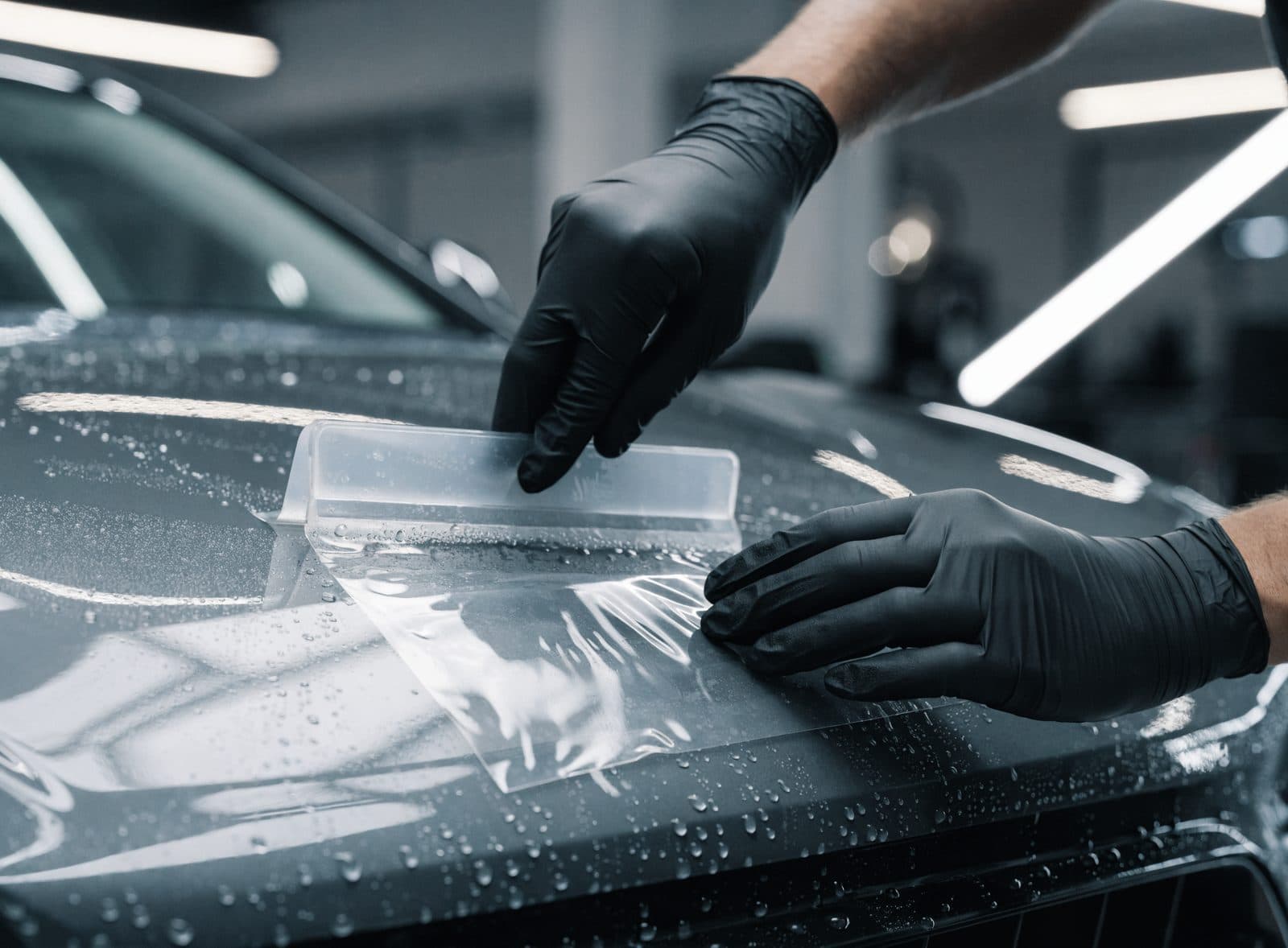 Transparente Lackschutzfolie (PPF) auf Fahrzeuglack